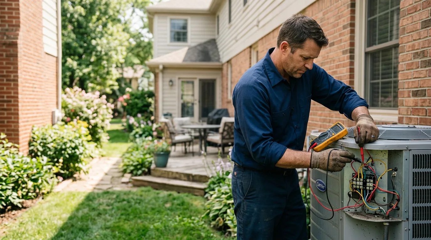 HVAC technician working near Rehoboth, MA